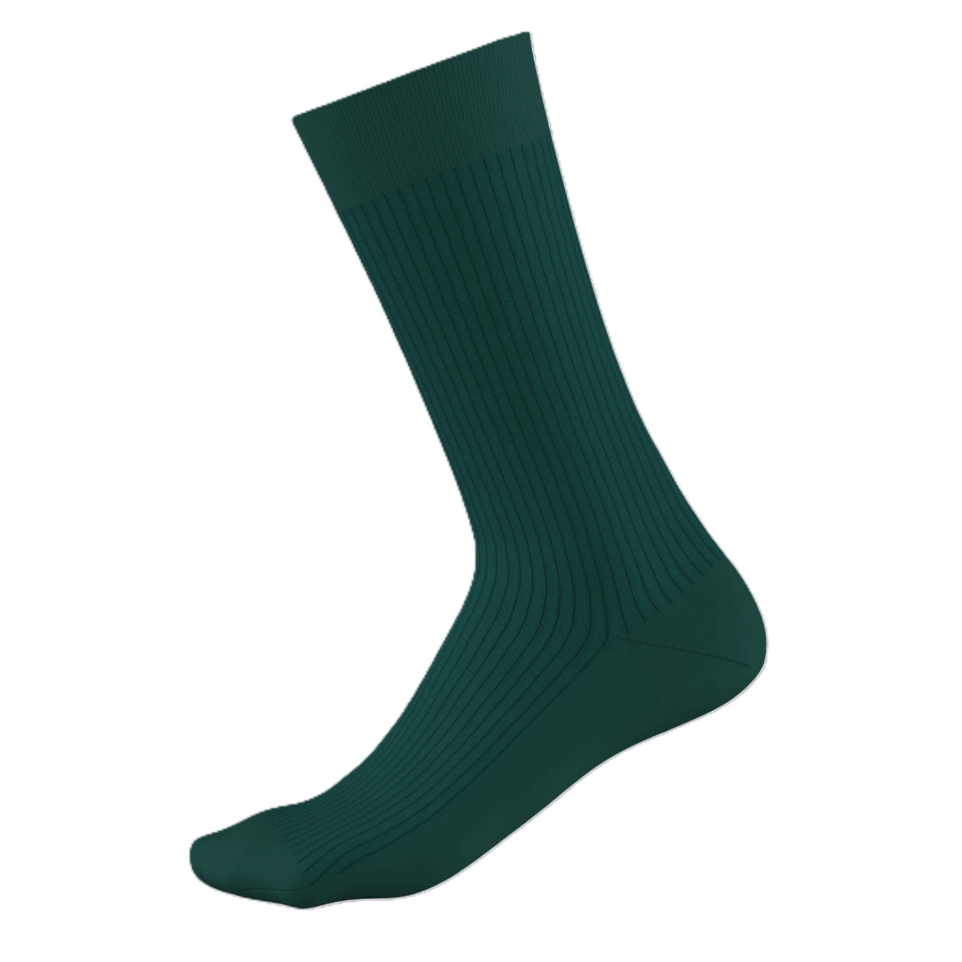 Hochwertige Business Socken | ELEGANCE Fine-Rib | BLYSS | Dunkelgrün Produktansicht